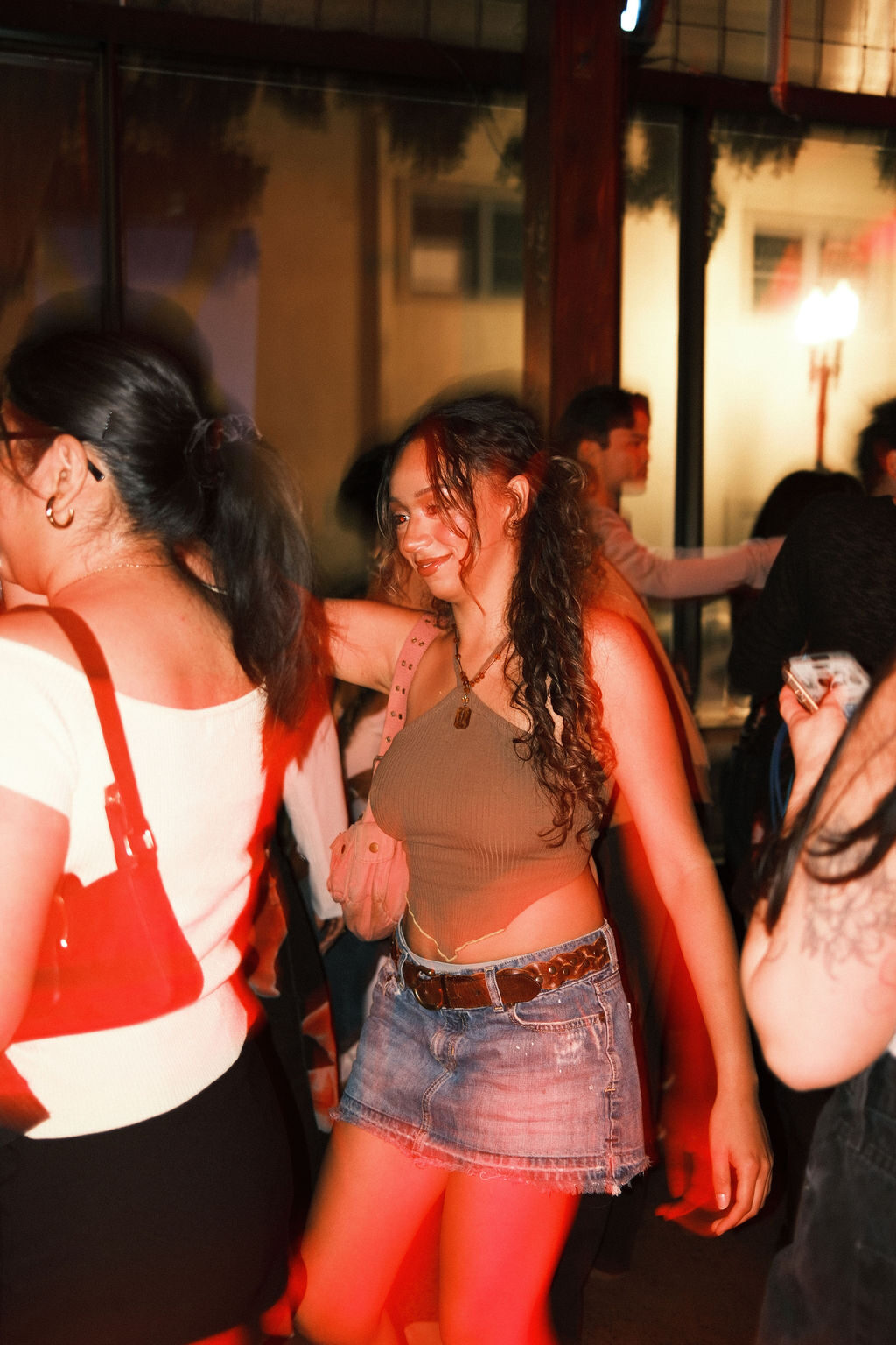 Dancing under red light at Gemini